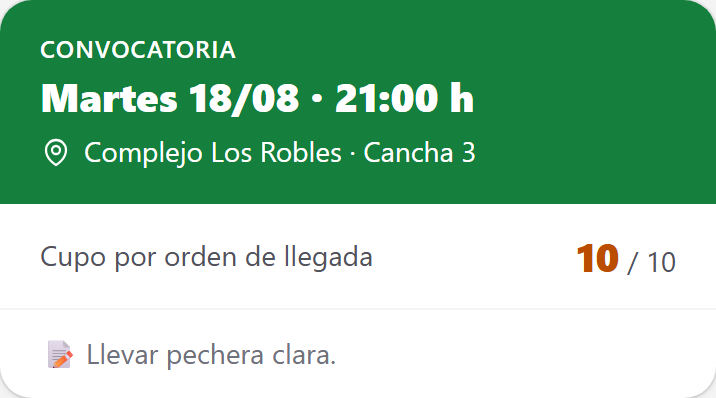Mirá los datos del partido