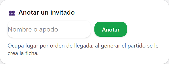 Sumá invitados a mano