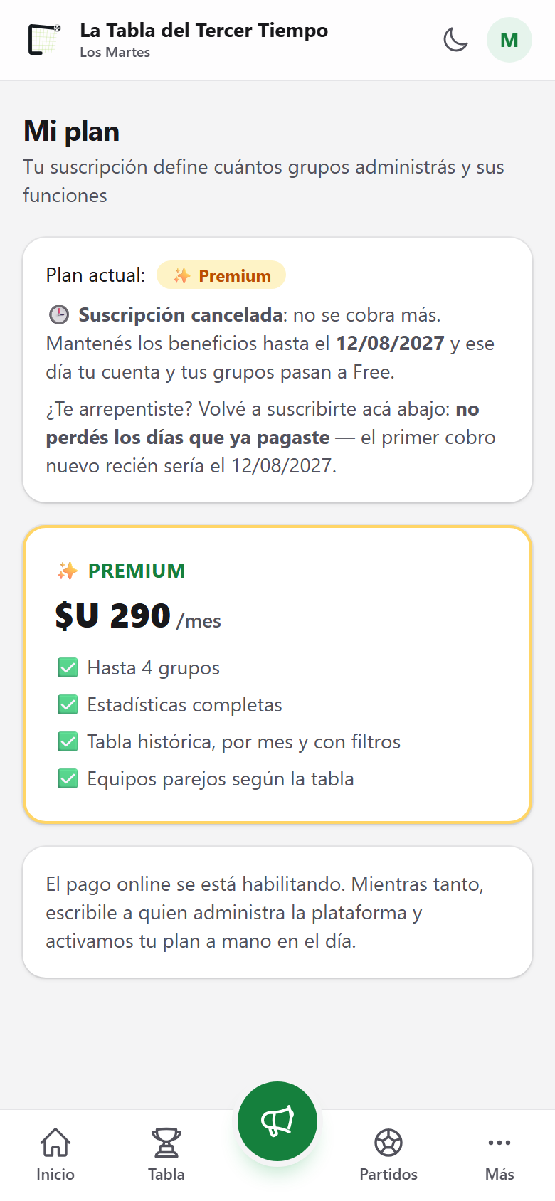 Y lo demás que trae Premium
