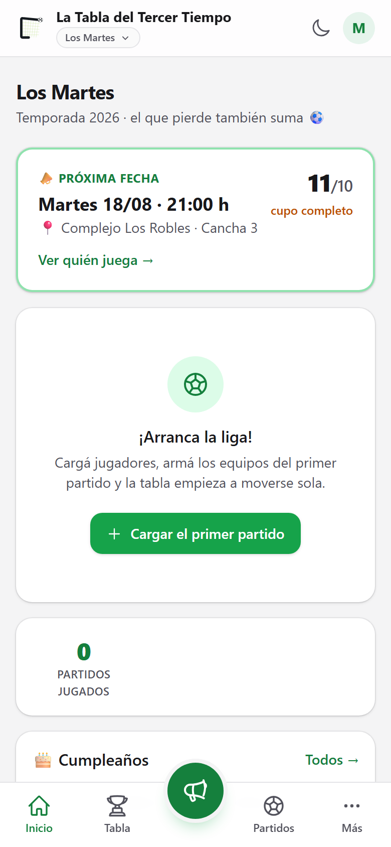 Listo: sos el administrador